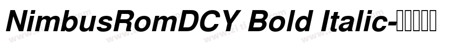 NimbusRomDCY Bold Italic字体转换